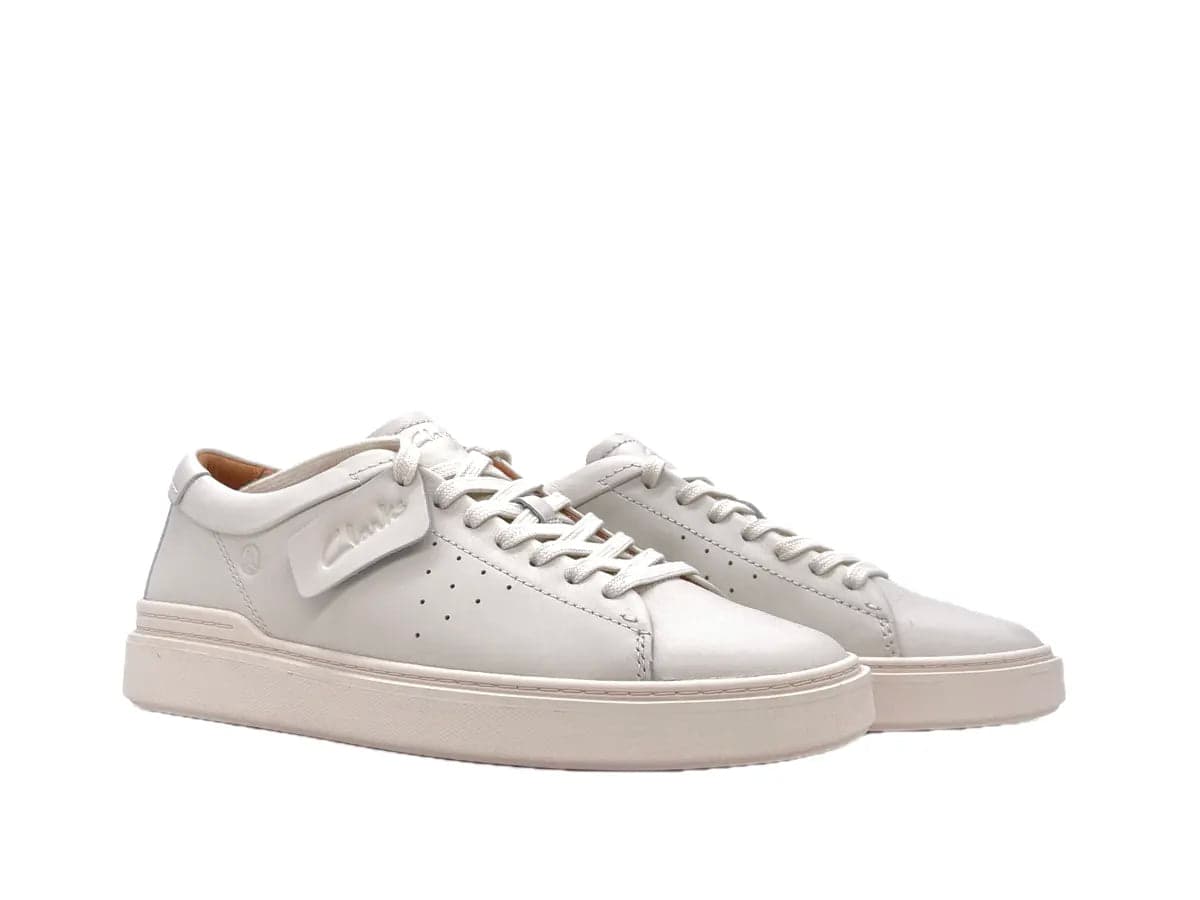 CLARKS CRAFT SWIFT Sneakers uomo in pelle bianche in Sneaker casual Calzature Durello - Agna, commercioVirtuoso.it