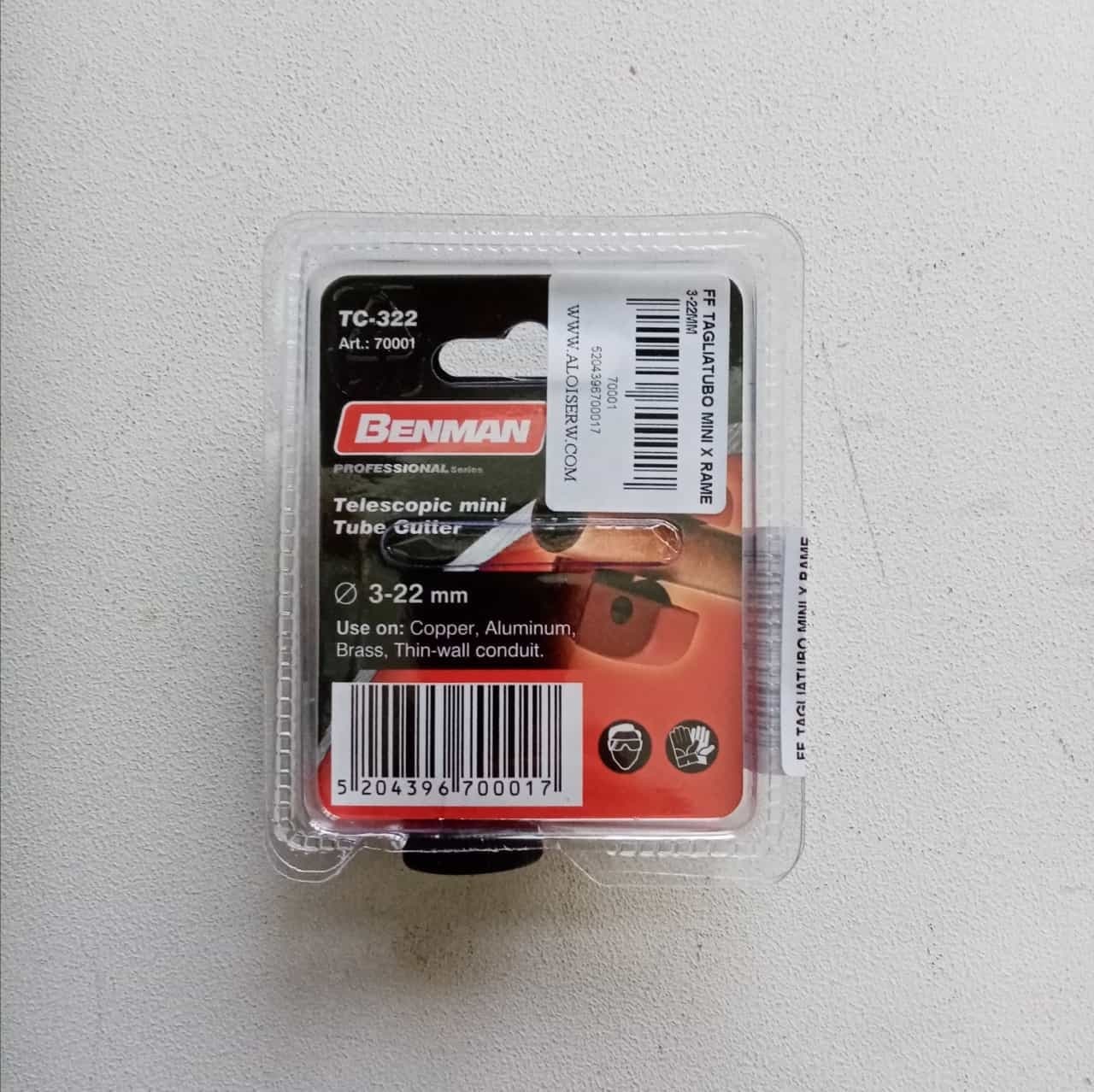 BenMan tagliatubo mini per tagli da 3 a 22mm - uso professionale in Tagliatubi Aloiserw.com - Altomonte, commercioVirtuoso.it