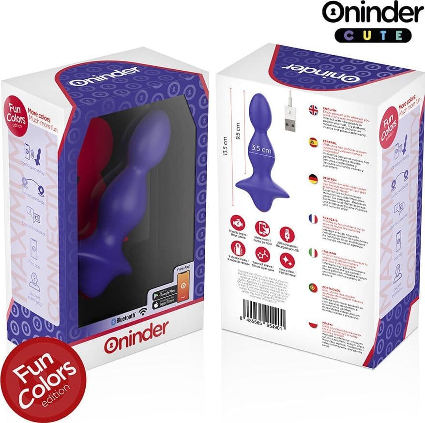 ONINDER CUTE - DILATATORE ANALE VIBRANTE LOVE BUTT - APP GRATUITA IN TUTTO IL MONDO in Vibratori anali e per perineo Desideria Shop - Latina, commercioVirtuoso.it