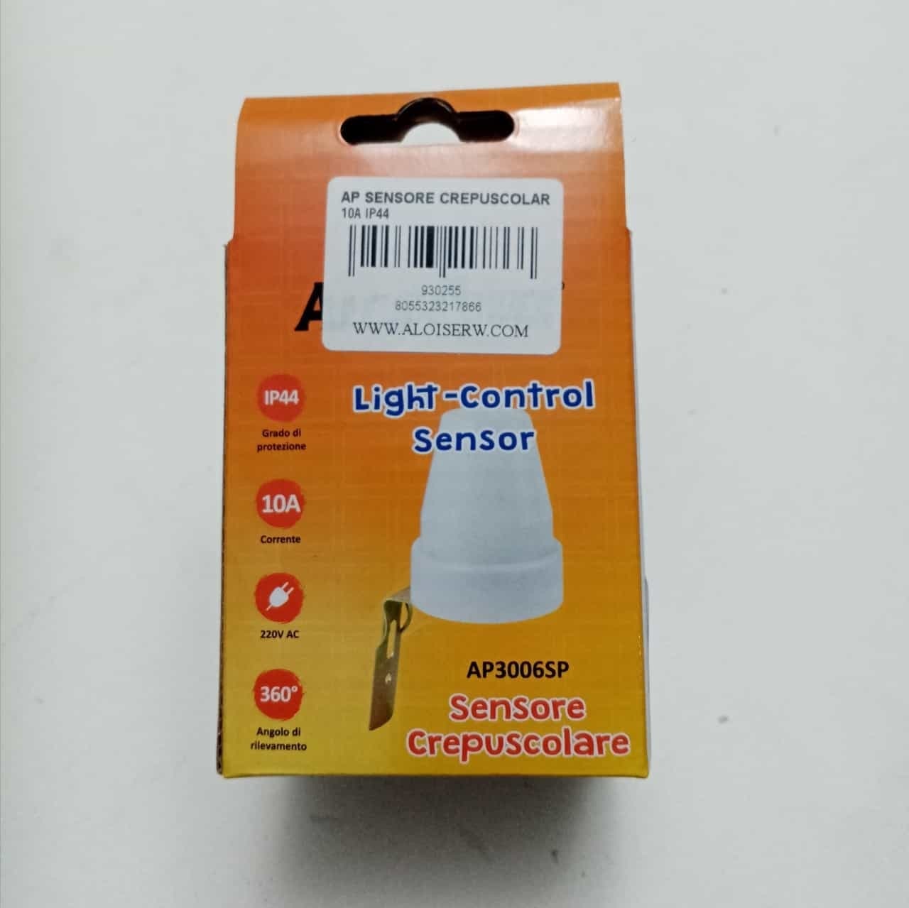 Alca Power sensore crepuscolare 10A IP44 con angolo di rilevamento di 360° in Rilevatori di movimento Aloiserw.com - Altomonte, commercioVirtuoso.it