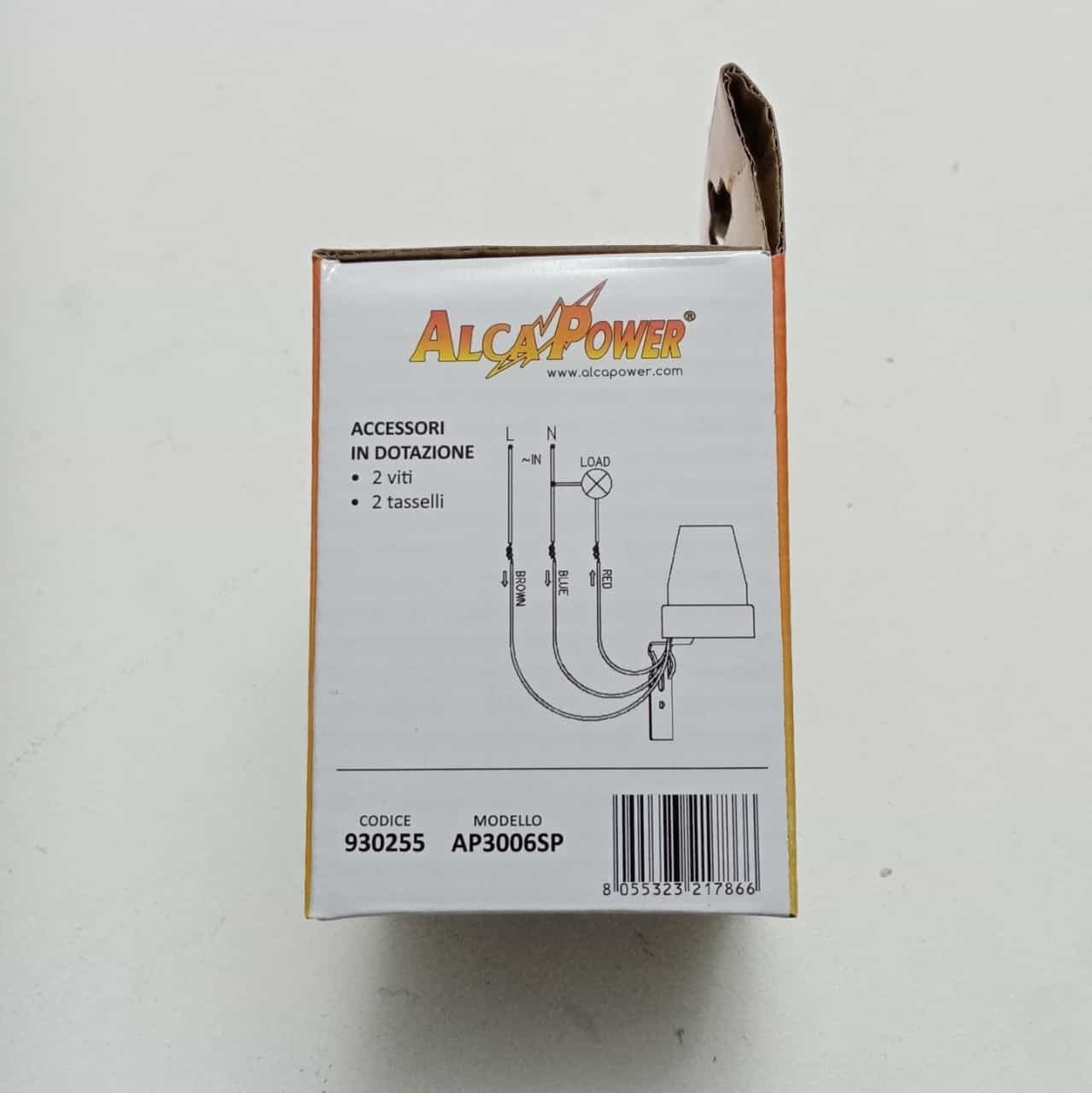 Alca Power sensore crepuscolare 10A IP44 con angolo di rilevamento di 360° in Rilevatori di movimento Aloiserw.com - Altomonte, commercioVirtuoso.it