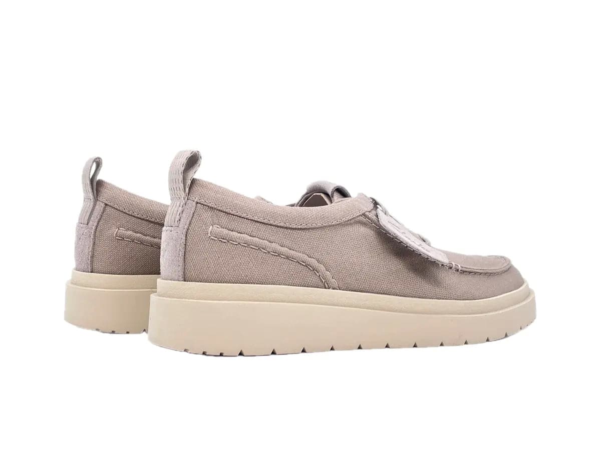 CLARKS POLDEN MOC scarpe uomo in Canvas grigio in Loafer e mocassini Calzature Durello - Agna, commercioVirtuoso.it