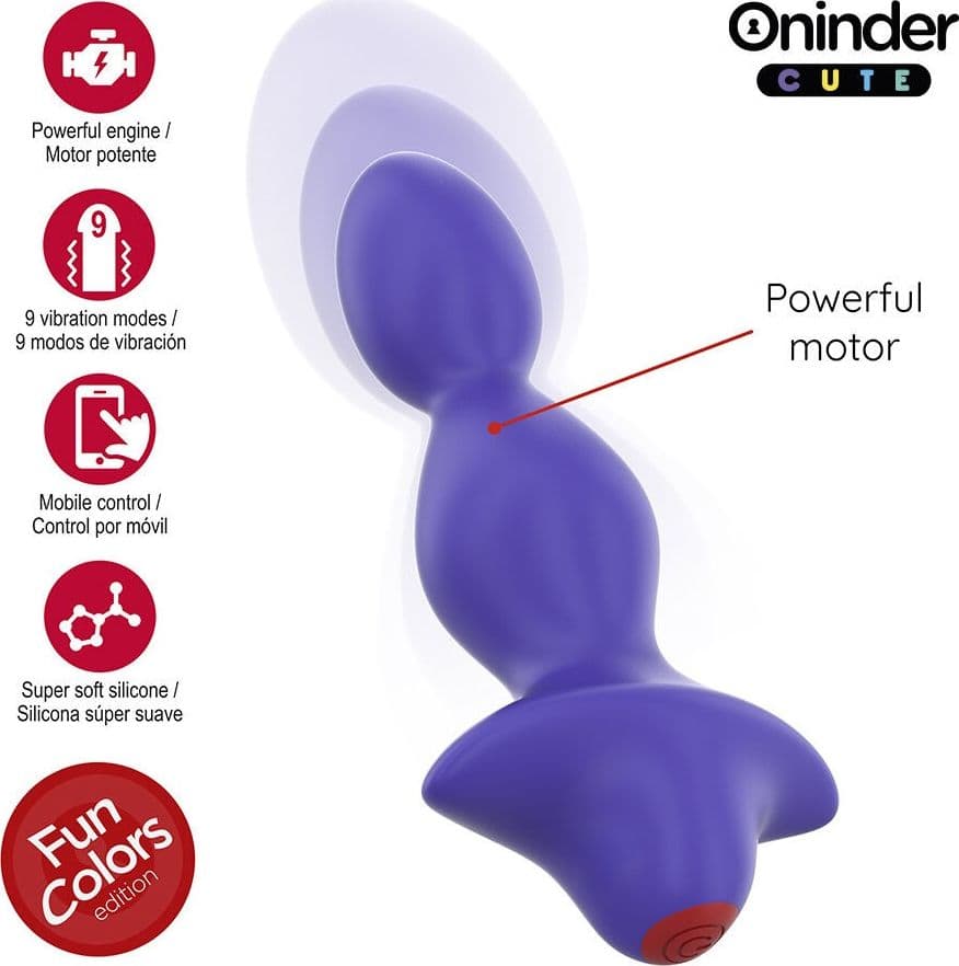 ONINDER CUTE - DILATATORE ANALE VIBRANTE LOVE BUTT - APP GRATUITA IN TUTTO IL MONDO in Vibratori anali e per perineo Desideria Shop - Latina, commercioVirtuoso.it