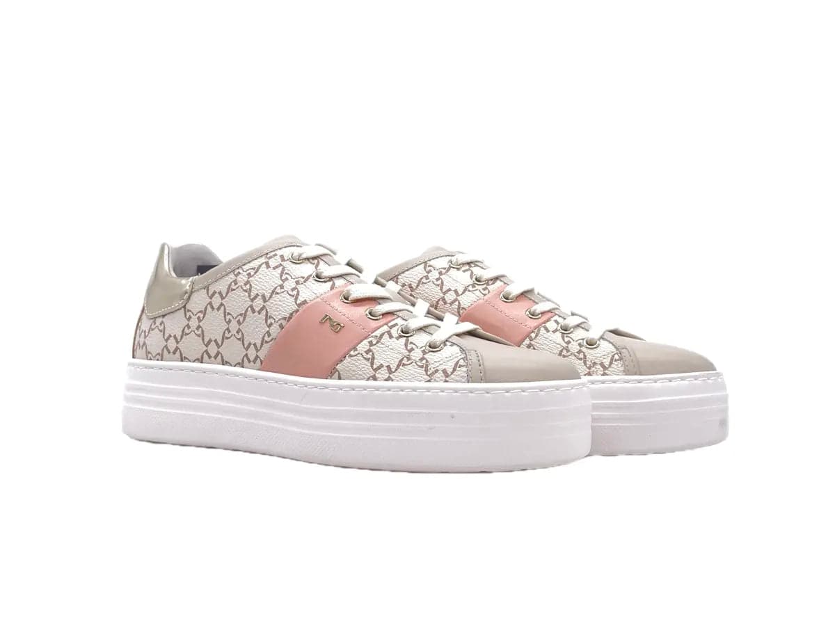 NERO GIARDINI Sneaker Donna Beige Rosa in Sneaker casual Calzature Durello - Agna, commercioVirtuoso.it