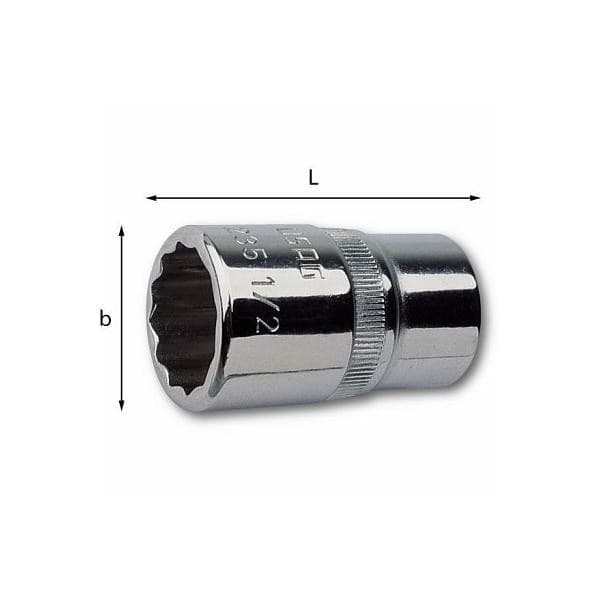 Usag art. 235 1/2N chiave a bussola poligonale da 15mm attacco 1/2" in Chiavi a bussola Aloiserw.com - Altomonte, commercioVirtuoso.it