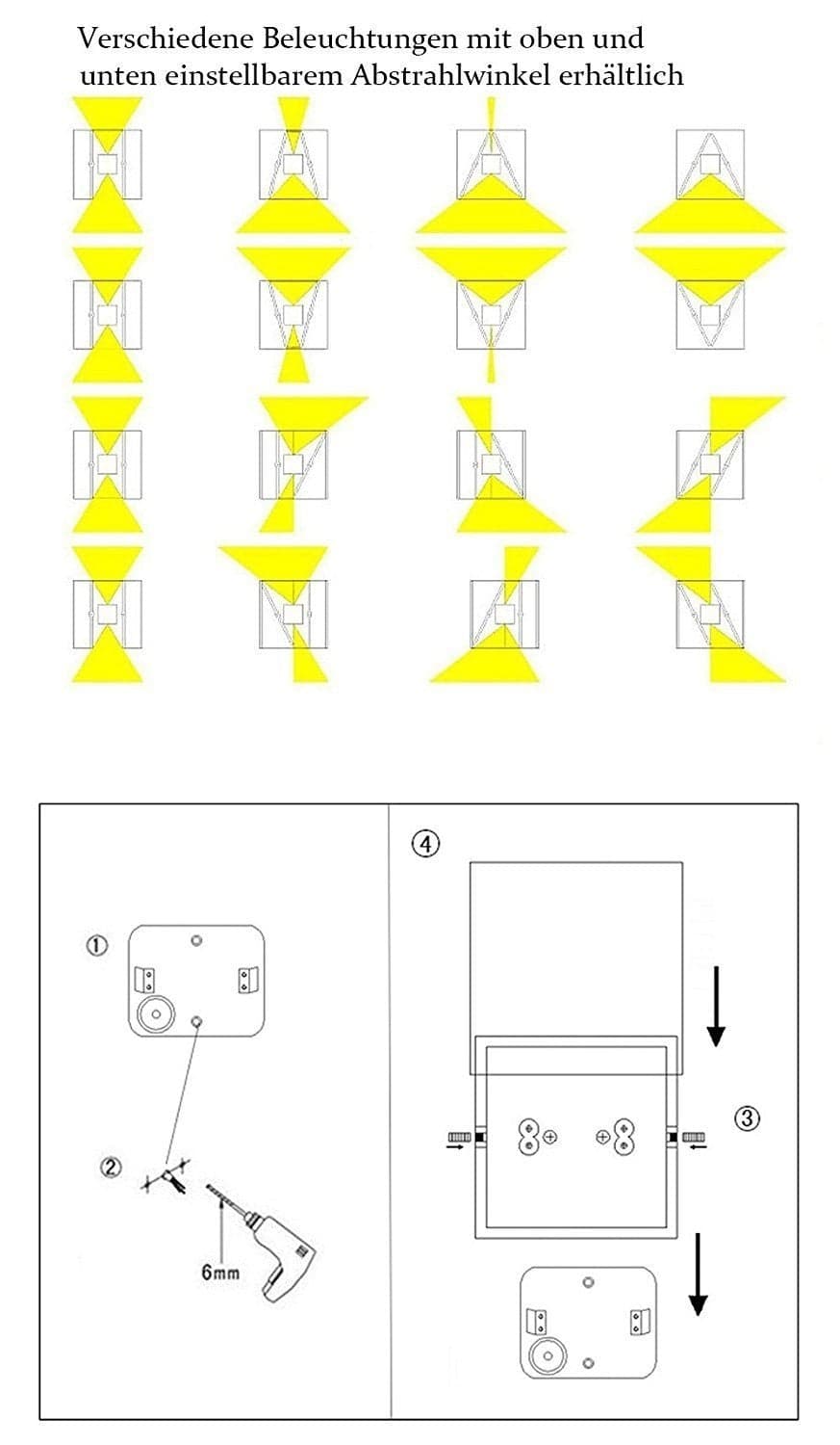 APPLIQUE CUBO LED IMPERMEABILE DA ESTERNO DA PARETE IN ALLUMINIO DA 10W 1200 LMN in Lampade da parete Trade Shop italia - Napoli, commercioVirtuoso.it