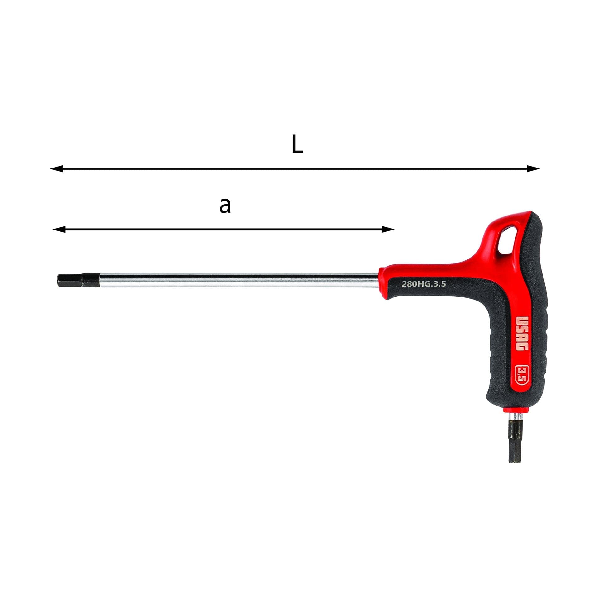 Usag art. 280HG chiave maschio esagonale da 4,0mm con impugnatura bimateriale in Chiavi esagonali Aloiserw.com - Altomonte, commercioVirtuoso.it