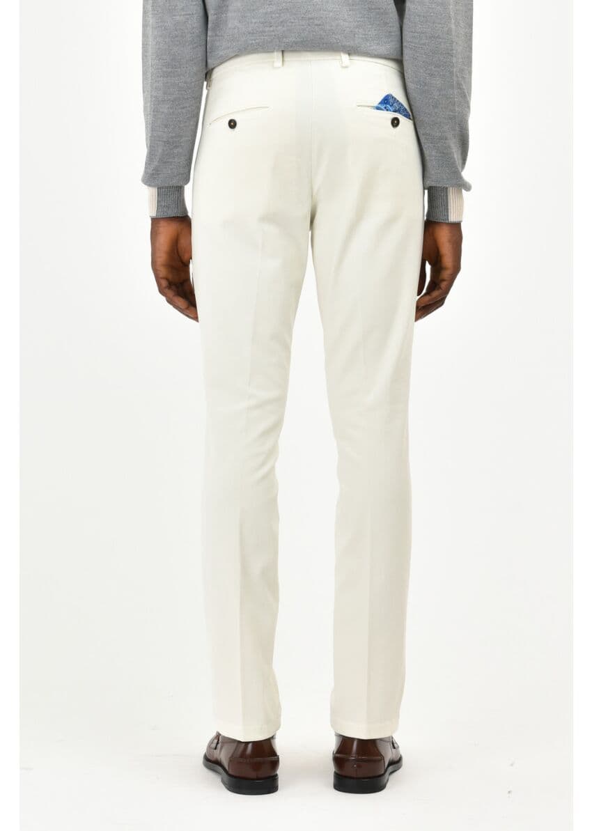 Manuel Ritz pantalone uomo con pinces slim tinto capo in cotone stretch in Pantaloni Broadway Red - Barletta, commercioVirtuoso.it