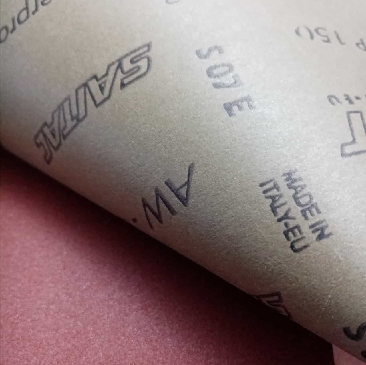 Sait Saitac grana 150 carta vetrata abrasiva per legno ferro smalto vernici 1mt larghezza 120mm in Carta abrasiva Aloiserw.com - Altomonte, commercioVirtuoso.it