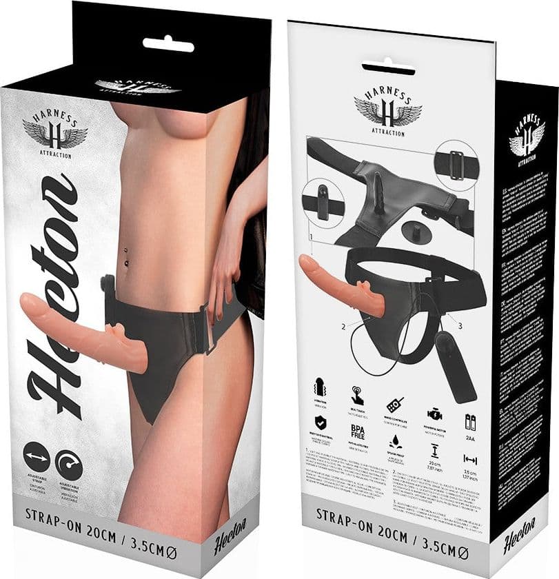 Dildo vibrante Strap-on HARNESS ATTRACTION HECTOR 20cm in Strap-on Sexy Tentazioni - Siracusa, commercioVirtuoso.it