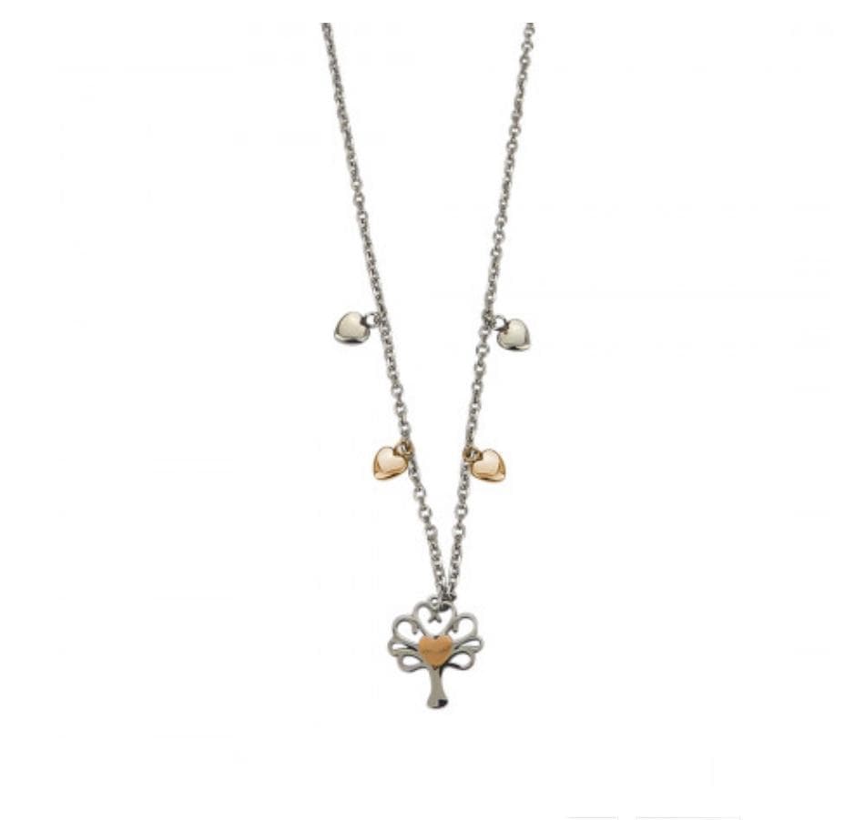 Boccadamo - Collana con cuori bicolor