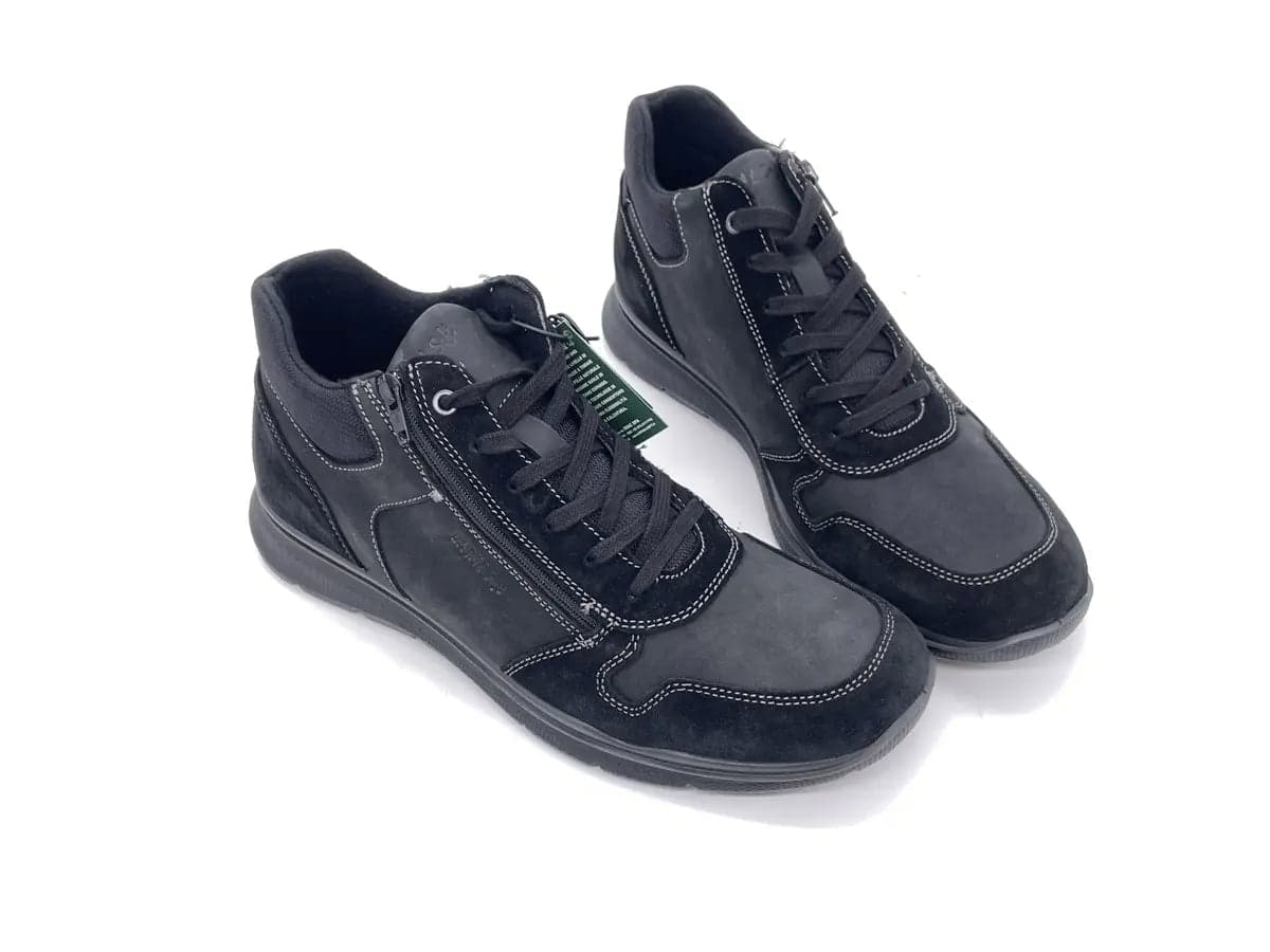 ENVAL SOFT Sneaker Alta Uomo Nabuk Nero in Sneaker casual Calzature Durello - Agna, commercioVirtuoso.it