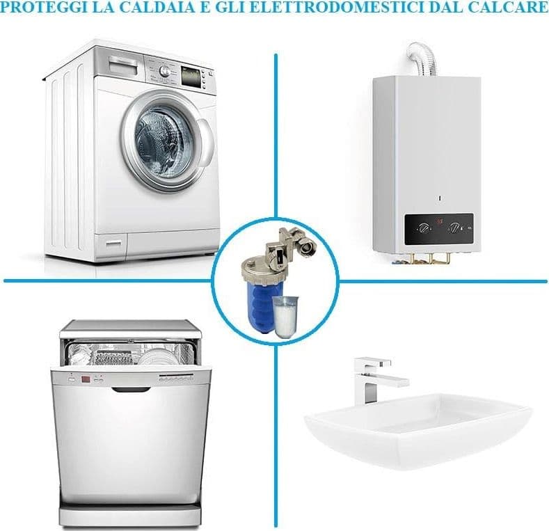 Dosatore proporzionali di polifosfati da 1/2 pollice ghiera metallica per elettrodomestici scaldabagni e caldaie in Accessori Aloiserw.com - Altomonte, commercioVirtuoso.it