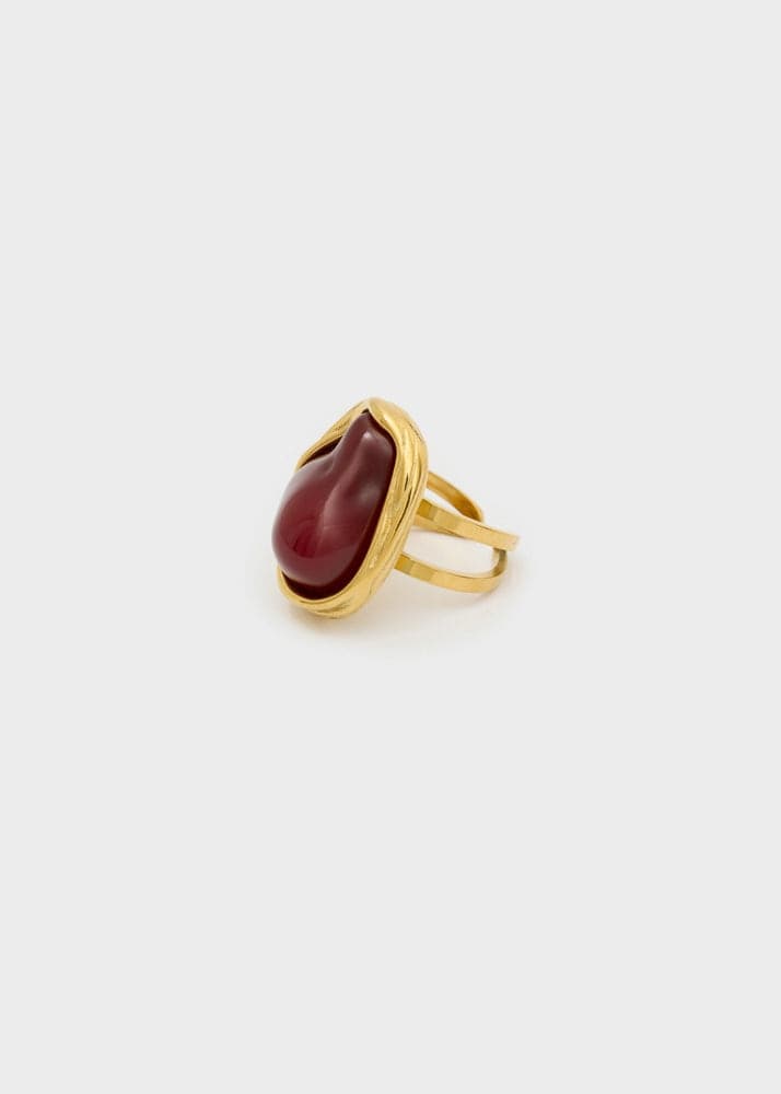 Anello regolabile con pietra rosso oro in Cinture Kanal 32 - Santa Maria di Licodia, commercioVirtuoso.it