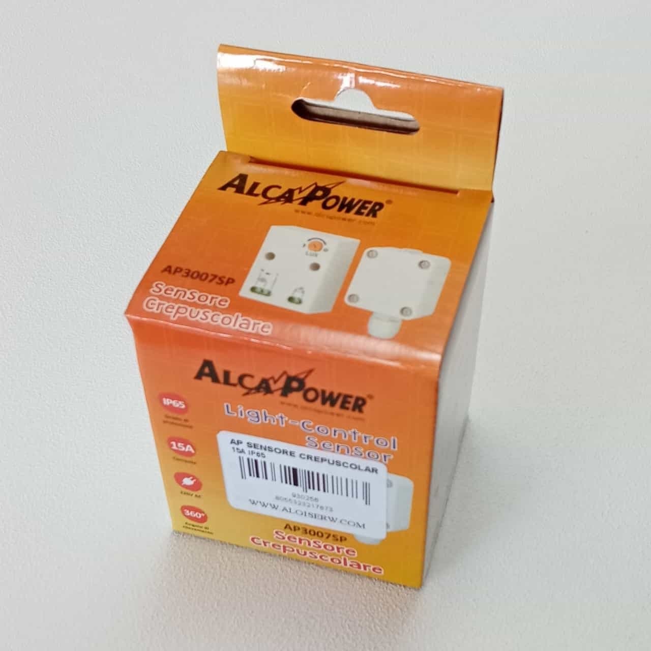 Alca Power sensore crepuscolare 15A IP65 con angolo di rilevamento di 360° in Rilevatori di movimento Aloiserw.com - Altomonte, commercioVirtuoso.it