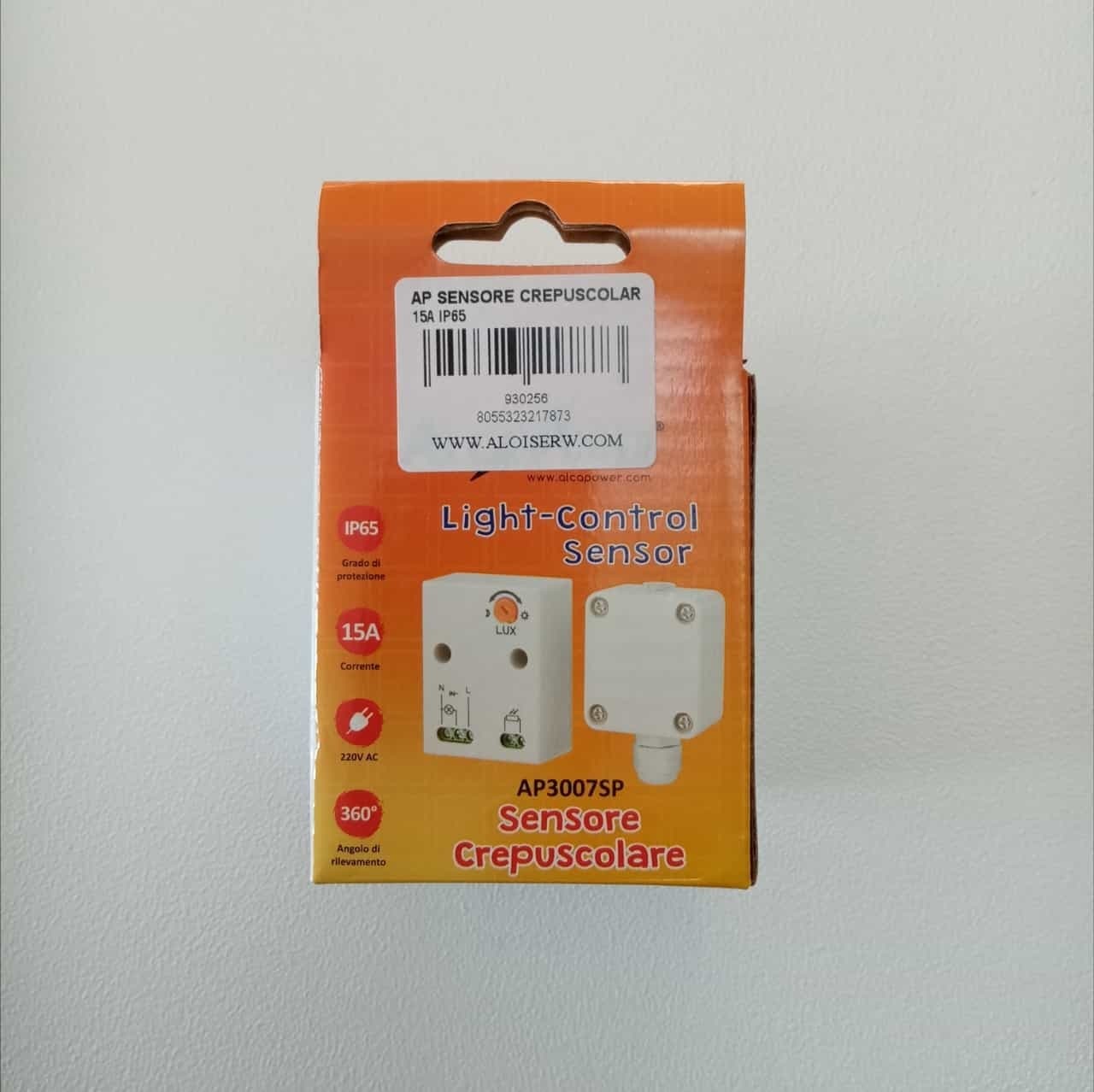 Alca Power sensore crepuscolare 15A IP65 con angolo di rilevamento di 360° in Rilevatori di movimento Aloiserw.com - Altomonte, commercioVirtuoso.it