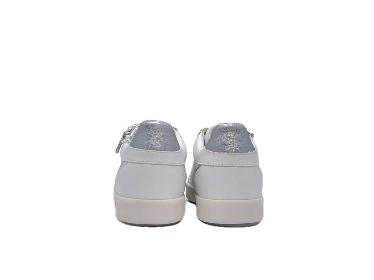 GEOX Sneaker Donna Blomie White Silver in Sneaker casual Calzature Durello - Agna, commercioVirtuoso.it
