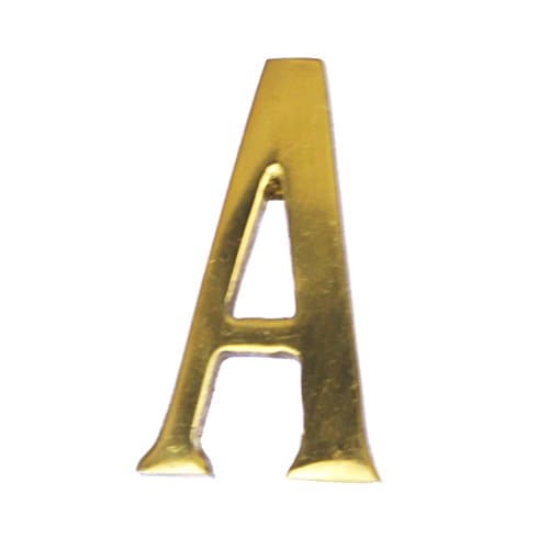 MASIDEF - LETTERA IN OTTONE LUCIDO 5cm "A"