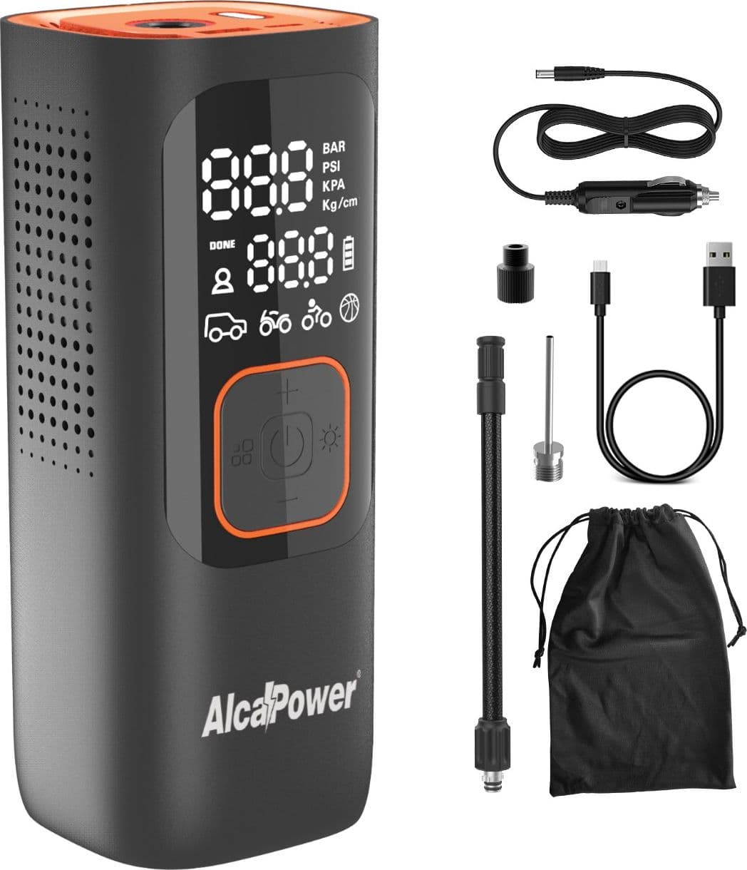 Alca Power Compressore 160 PSI + Power Bank + Torcia in Avviatori di emergenza Aloiserw.com - Altomonte, commercioVirtuoso.it
