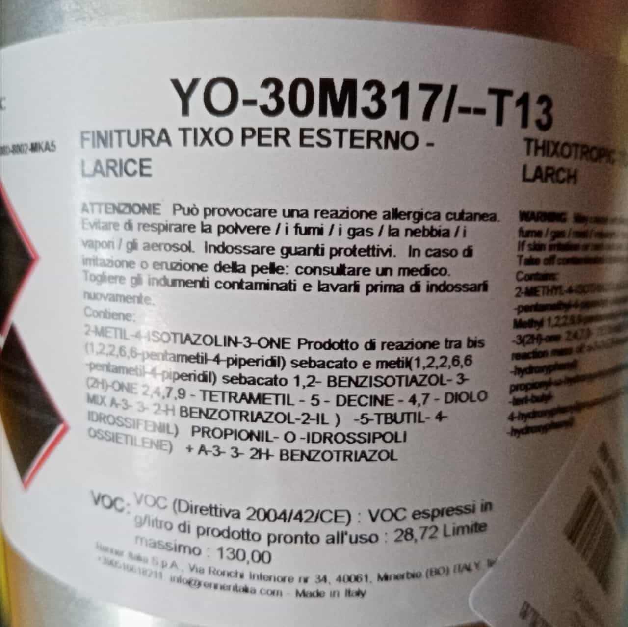 Renner AQUARIS YO M317 1Kg finitura professionale opaca colore larice per esterni ed interni in Pittura per pareti Aloiserw.com - Altomonte, commercioVirtuoso.it