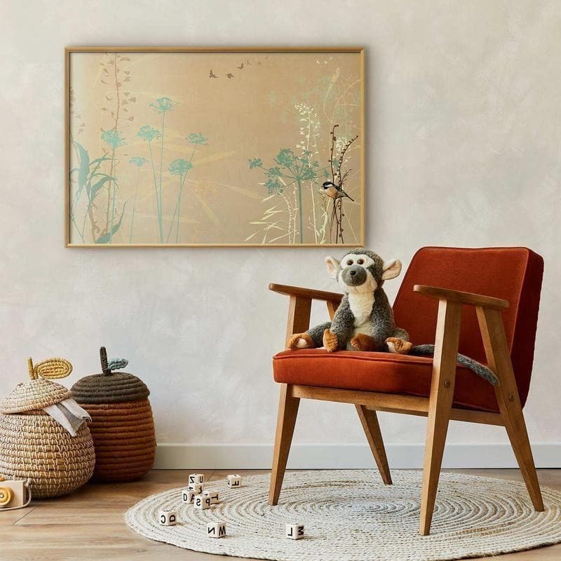 Poster - Bird on a Meadow in Poster e stampe Collezione Casa - Trebisacce, commercioVirtuoso.it