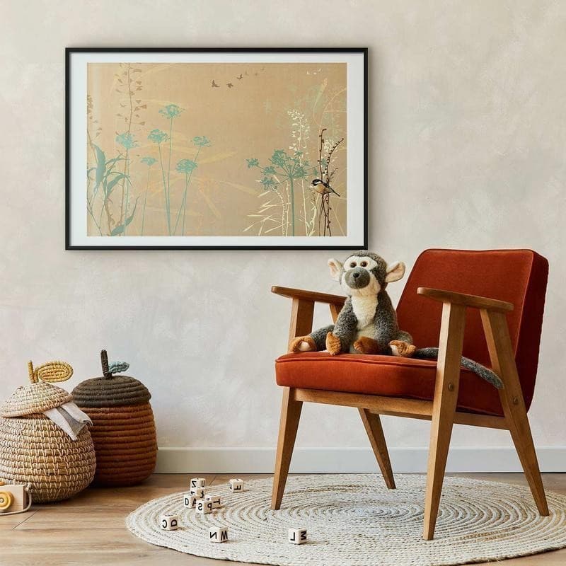 Poster - Bird on a Meadow in Poster e stampe Collezione Casa - Trebisacce, commercioVirtuoso.it
