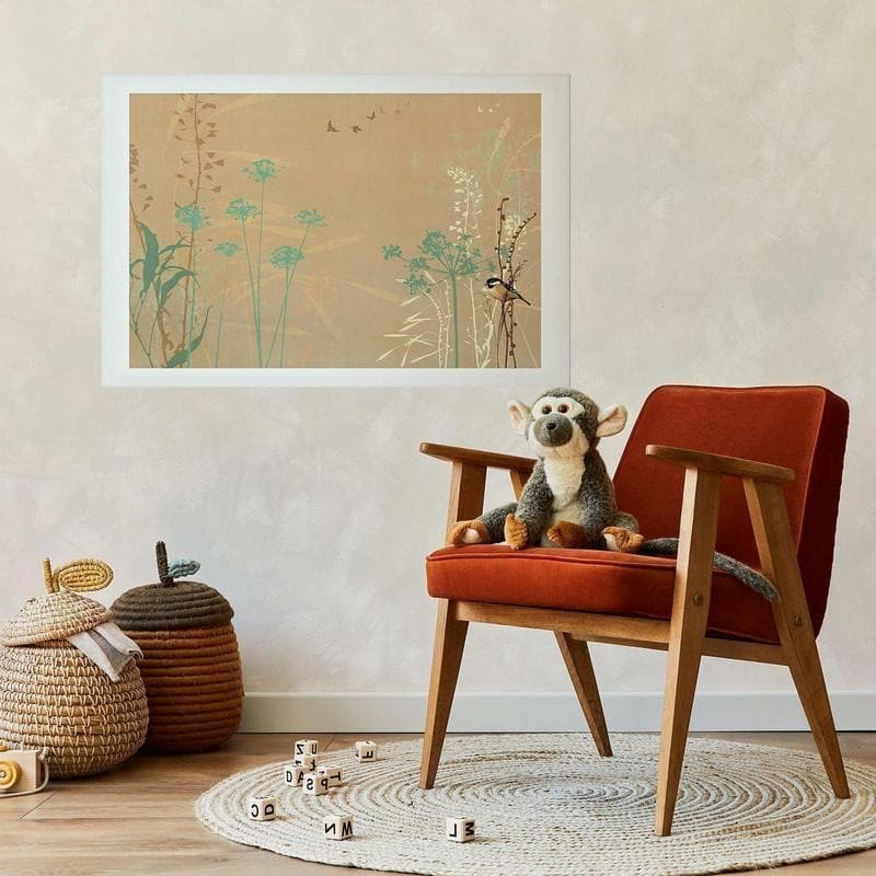 Poster - Bird on a Meadow in Poster e stampe Collezione Casa - Trebisacce, commercioVirtuoso.it