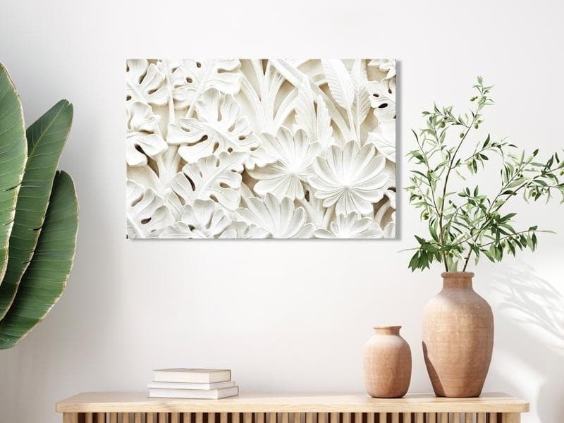 Quadro - Ceramic Leaves (1 Part) Wide in Poster e stampe Collezione Casa - Trebisacce, commercioVirtuoso.it