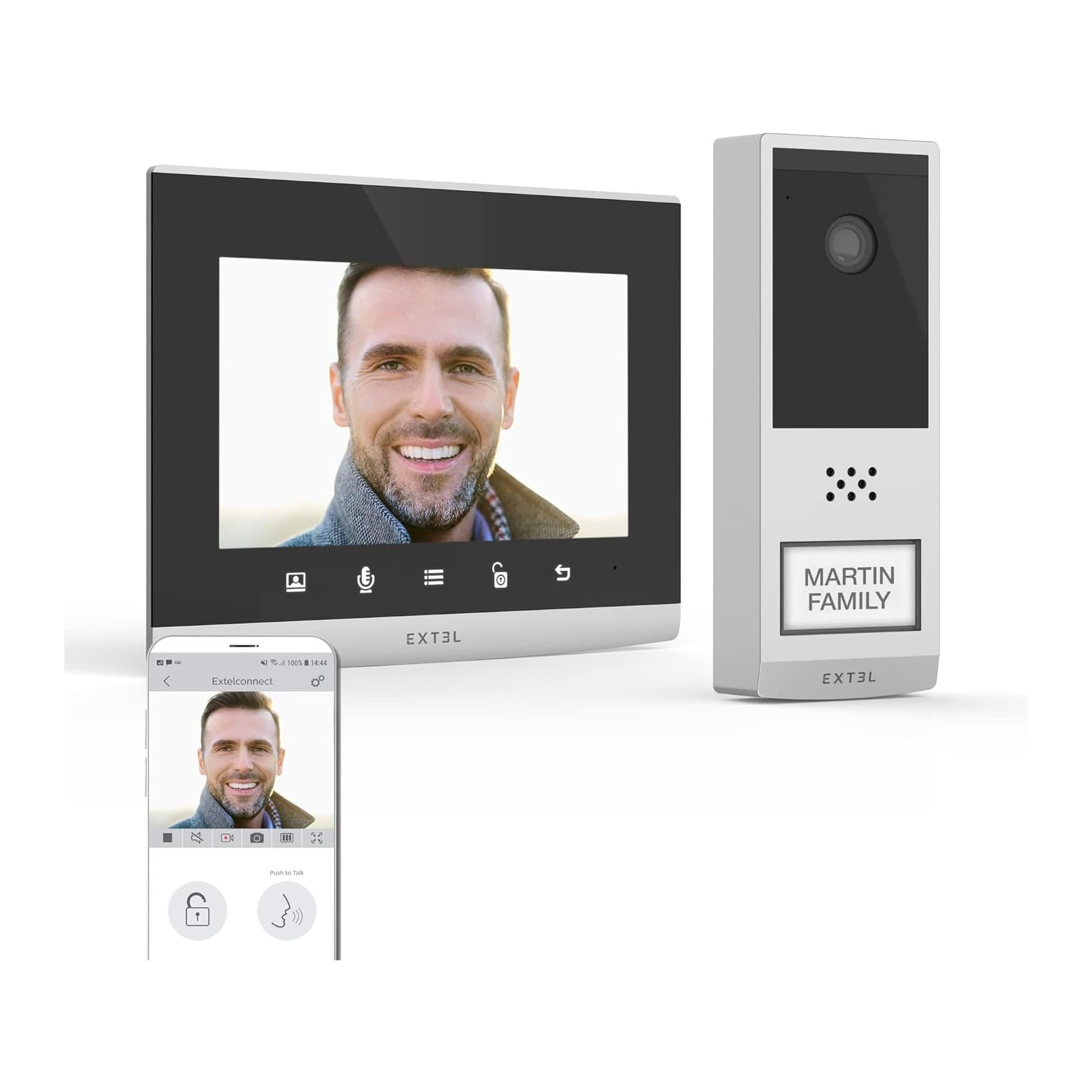 Avidsen Wave 2 videocitofono senza fili wireless con schermo da 7" portata 350 metri in Video Campanelli Aloiserw.com - Altomonte, commercioVirtuoso.it