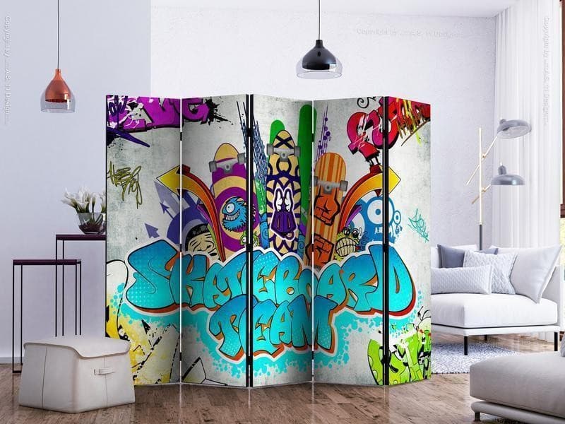 Paravento Skateboard team II [Room Dividers] in Paraventi Collezione Casa - Trebisacce, commercioVirtuoso.it