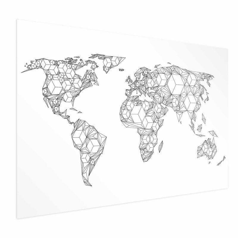 Poster - Geometric Map in Poster e stampe Collezione Casa - Trebisacce, commercioVirtuoso.it