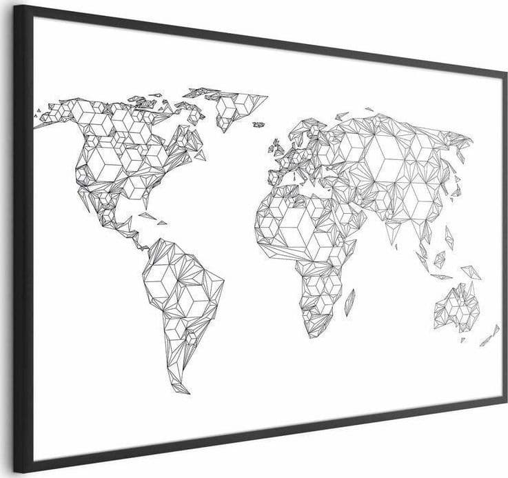 Poster - Geometric Map in Poster e stampe Collezione Casa - Trebisacce, commercioVirtuoso.it
