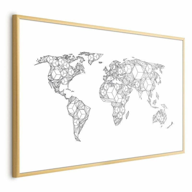 Poster - Geometric Map in Poster e stampe Collezione Casa - Trebisacce, commercioVirtuoso.it