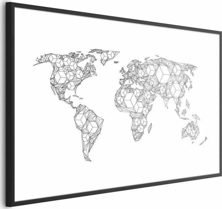 Poster - Geometric Map in Poster e stampe Collezione Casa - Trebisacce, commercioVirtuoso.it