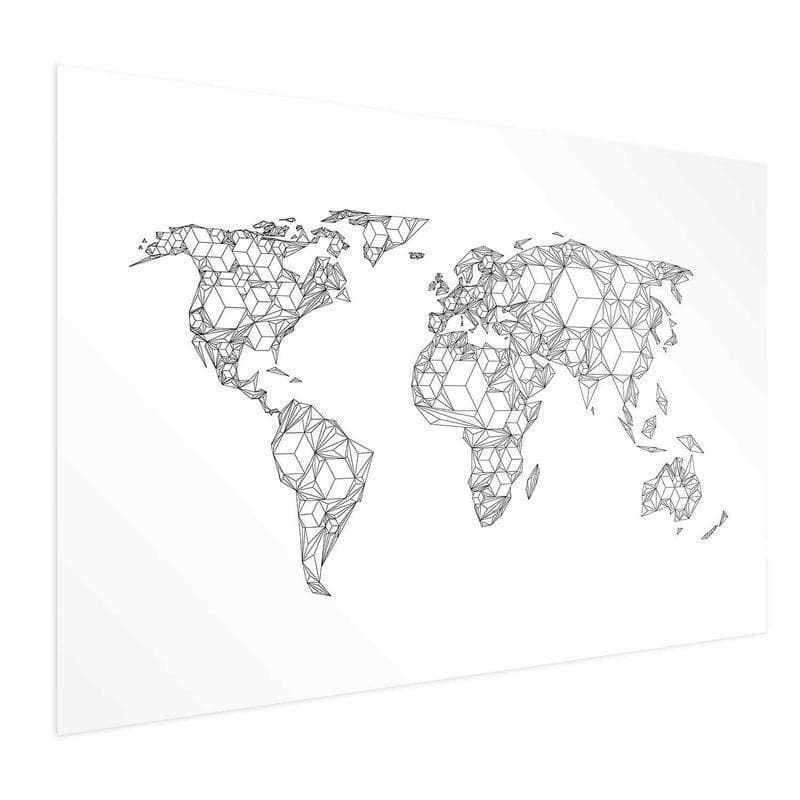 Poster - Geometric Map in Poster e stampe Collezione Casa - Trebisacce, commercioVirtuoso.it