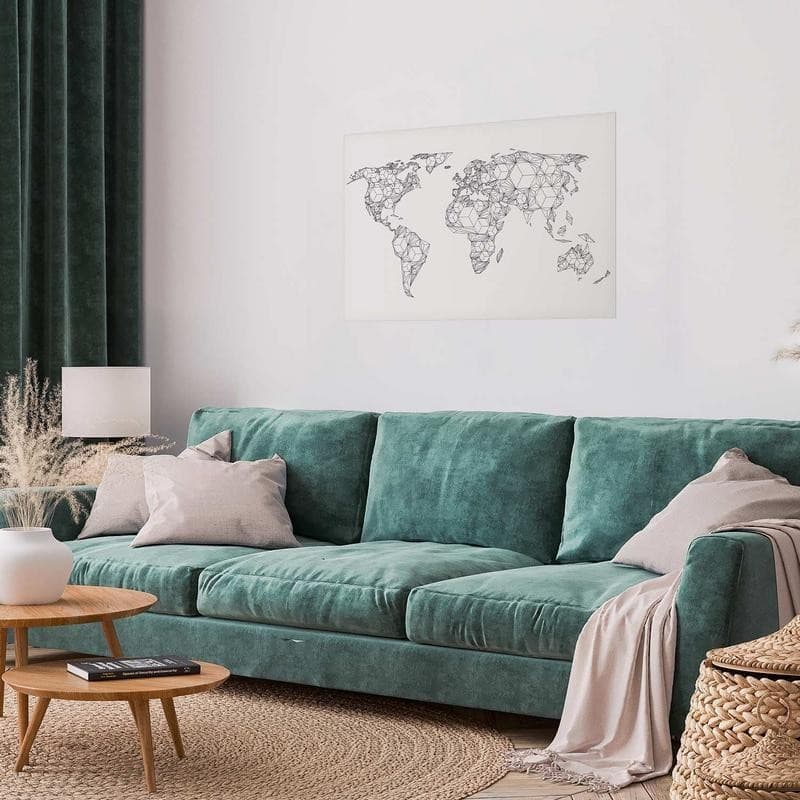 Poster - Geometric Map in Poster e stampe Collezione Casa - Trebisacce, commercioVirtuoso.it