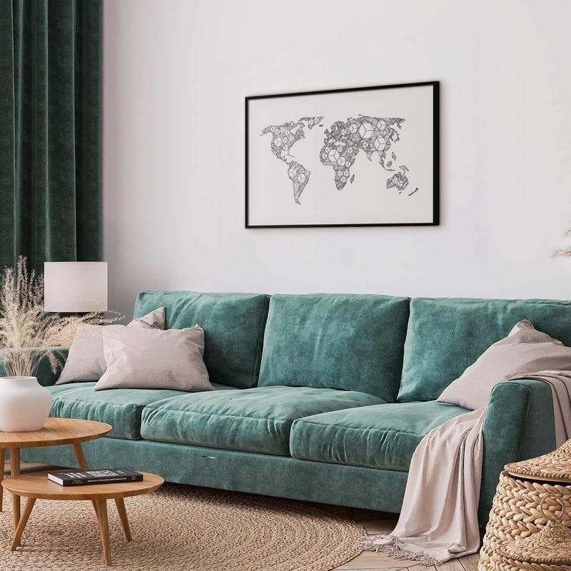 Poster - Geometric Map in Poster e stampe Collezione Casa - Trebisacce, commercioVirtuoso.it