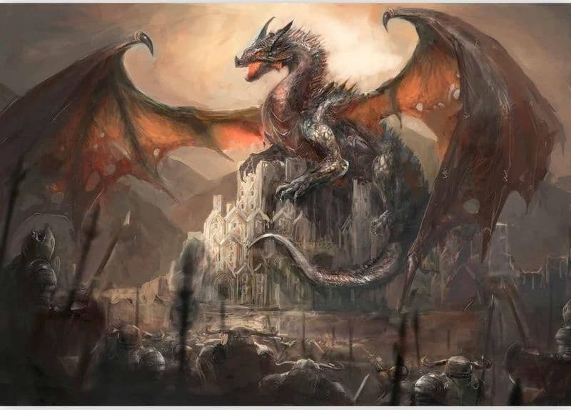 Fotomurale Dragon castle in Carta da parati Collezione Casa - Trebisacce, commercioVirtuoso.it