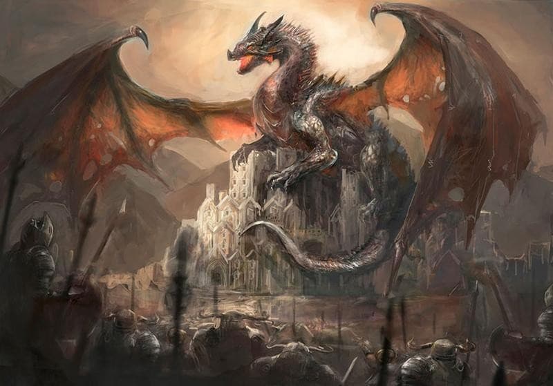 Fotomurale Dragon castle in Carta da parati Collezione Casa - Trebisacce, commercioVirtuoso.it