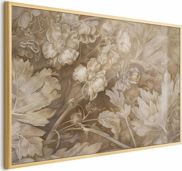 Poster - Ornamental Floral Carvings in Poster e stampe Collezione Casa - Trebisacce, commercioVirtuoso.it