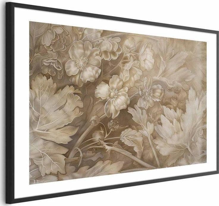 Poster - Ornamental Floral Carvings in Poster e stampe Collezione Casa - Trebisacce, commercioVirtuoso.it