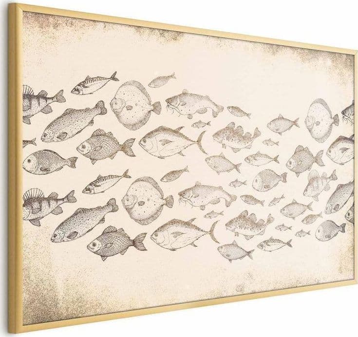 Poster - Subtle Little Fish in Poster e stampe Collezione Casa - Trebisacce, commercioVirtuoso.it