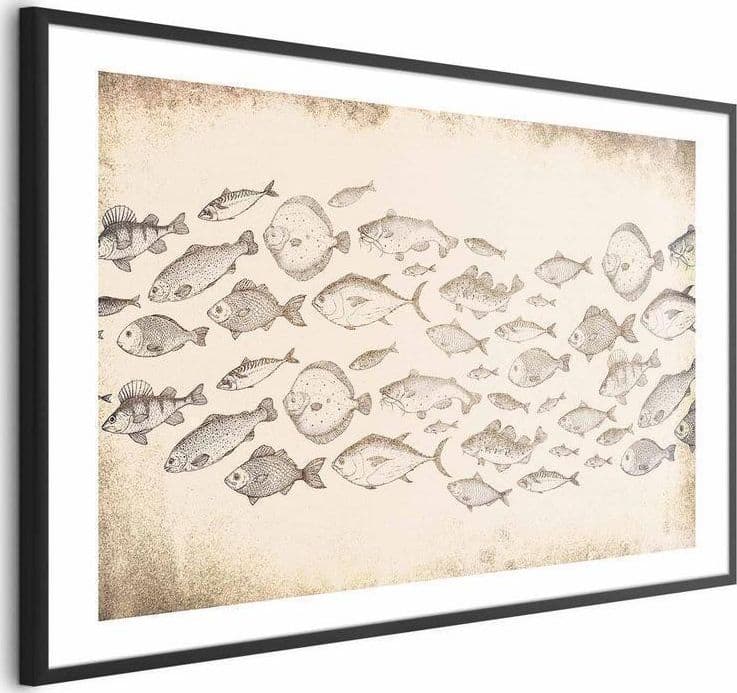 Poster - Subtle Little Fish in Poster e stampe Collezione Casa - Trebisacce, commercioVirtuoso.it