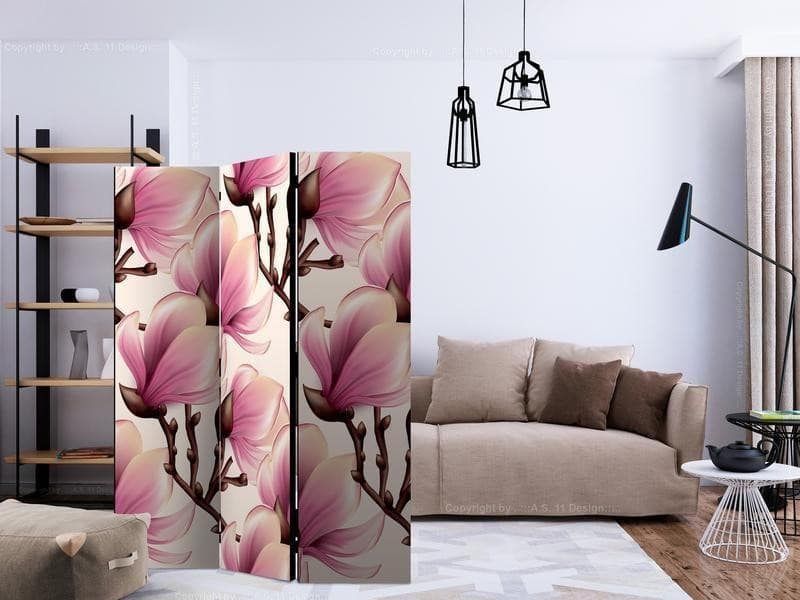 Paravento Blooming Magnolias [divisori da interno] in Paraventi Collezione Casa - Trebisacce, commercioVirtuoso.it