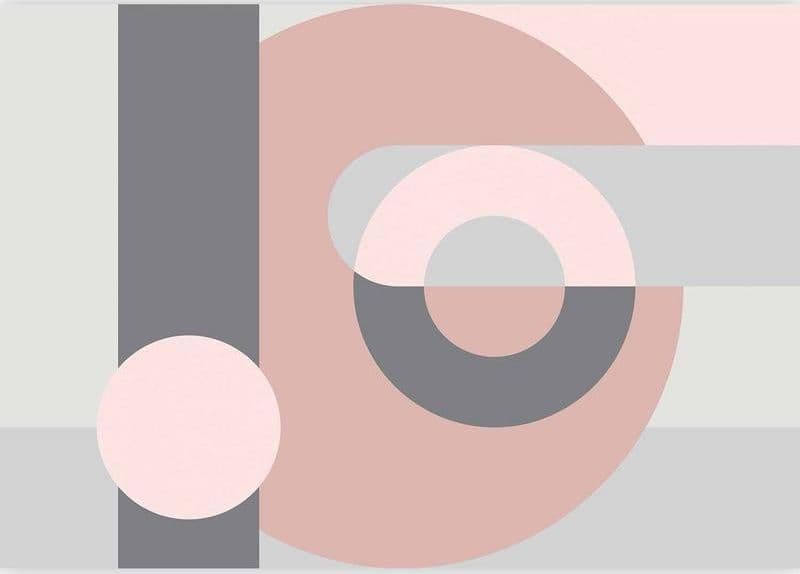 Carta da Parati Ghirlanda Geometrica Rosa in Carta da parati Collezione Casa - Trebisacce, commercioVirtuoso.it