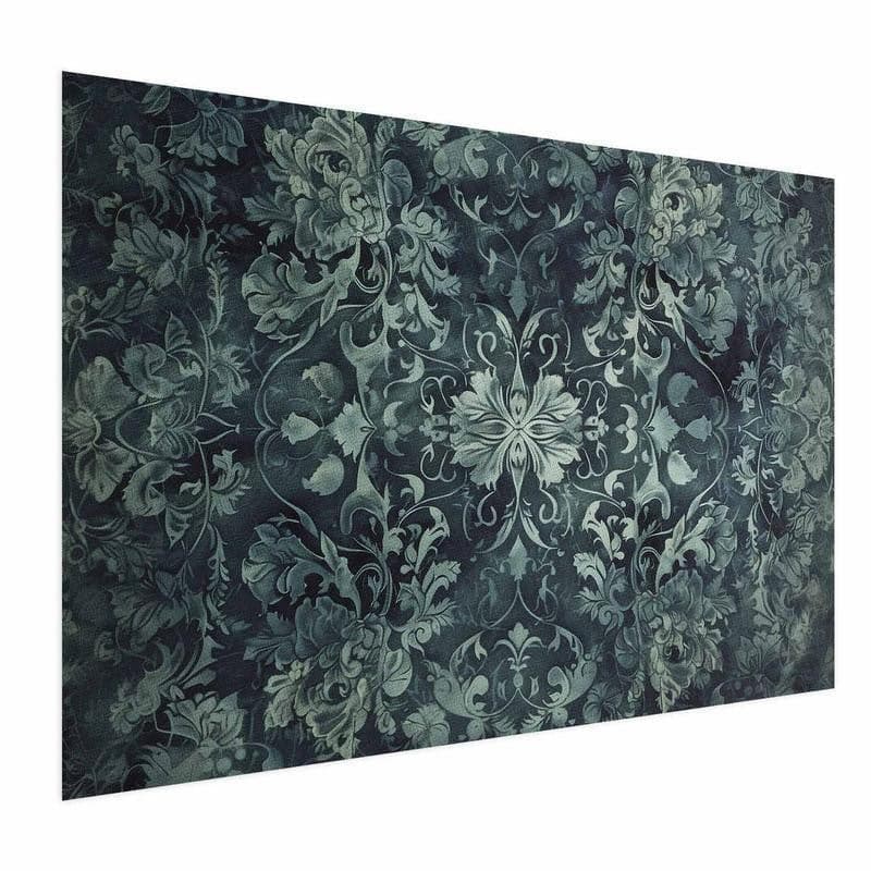 Poster - Carpet Ornaments in Emerald Shades in Poster e stampe Collezione Casa - Trebisacce, commercioVirtuoso.it