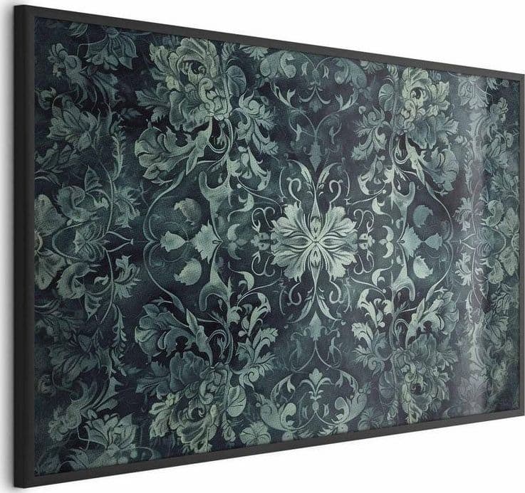 Poster - Carpet Ornaments in Emerald Shades in Poster e stampe Collezione Casa - Trebisacce, commercioVirtuoso.it
