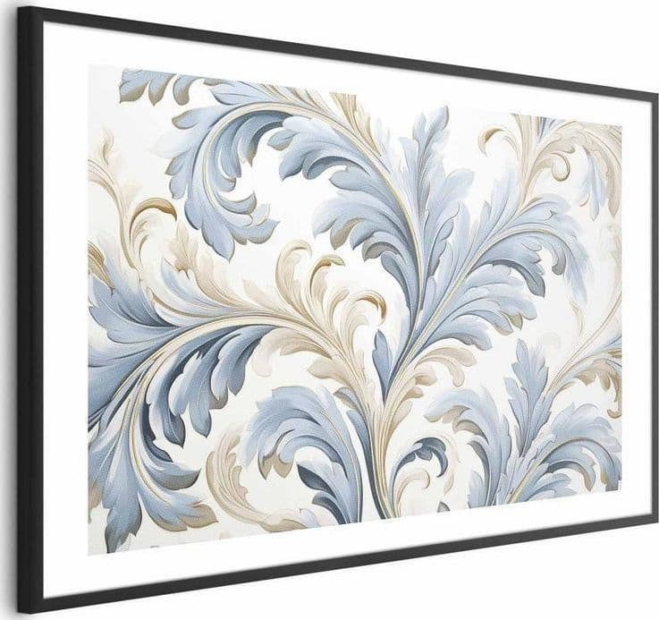Poster - Baroque Vines in Light Colors in Poster e stampe Collezione Casa - Trebisacce, commercioVirtuoso.it