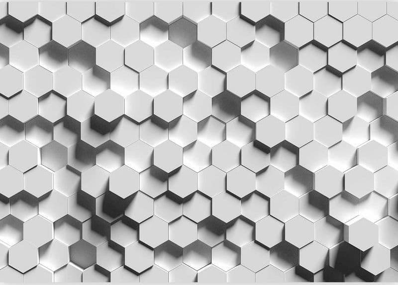Fotomurale adesivo Hexagonal Awareness in Carta da parati Collezione Casa - Trebisacce, commercioVirtuoso.it
