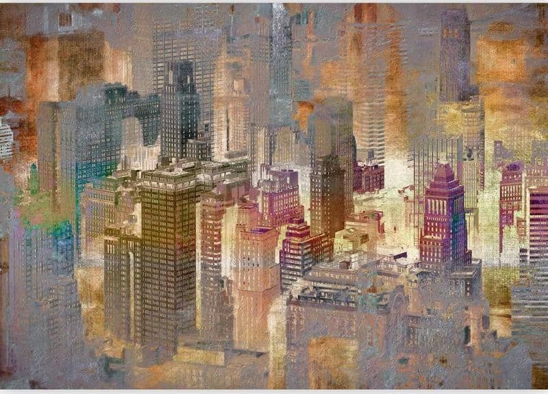 Fotomurale Città nella nebbia in Carta da parati Collezione Casa - Trebisacce, commercioVirtuoso.it